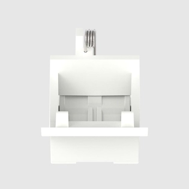 Get Commscope LF80 U/F/STP-262 Angled Shuttered Faceplate module, white - vnetwork