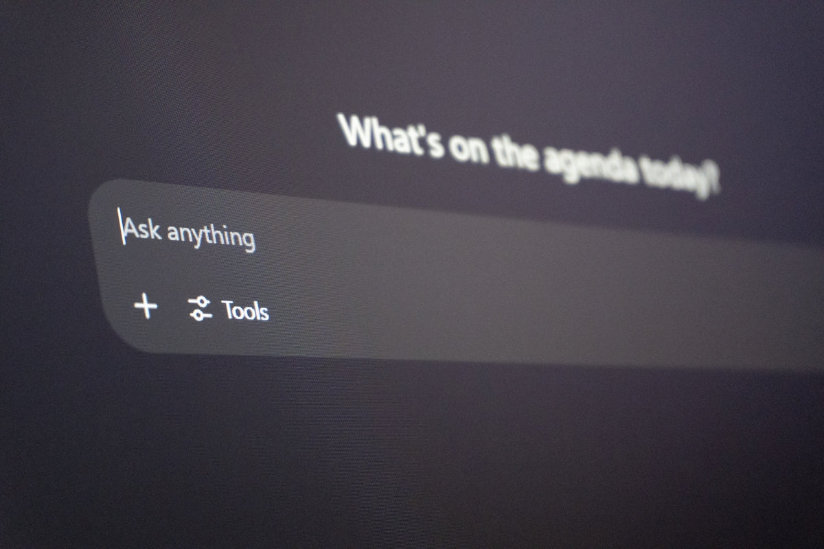 Digital interface with ask anything prompt