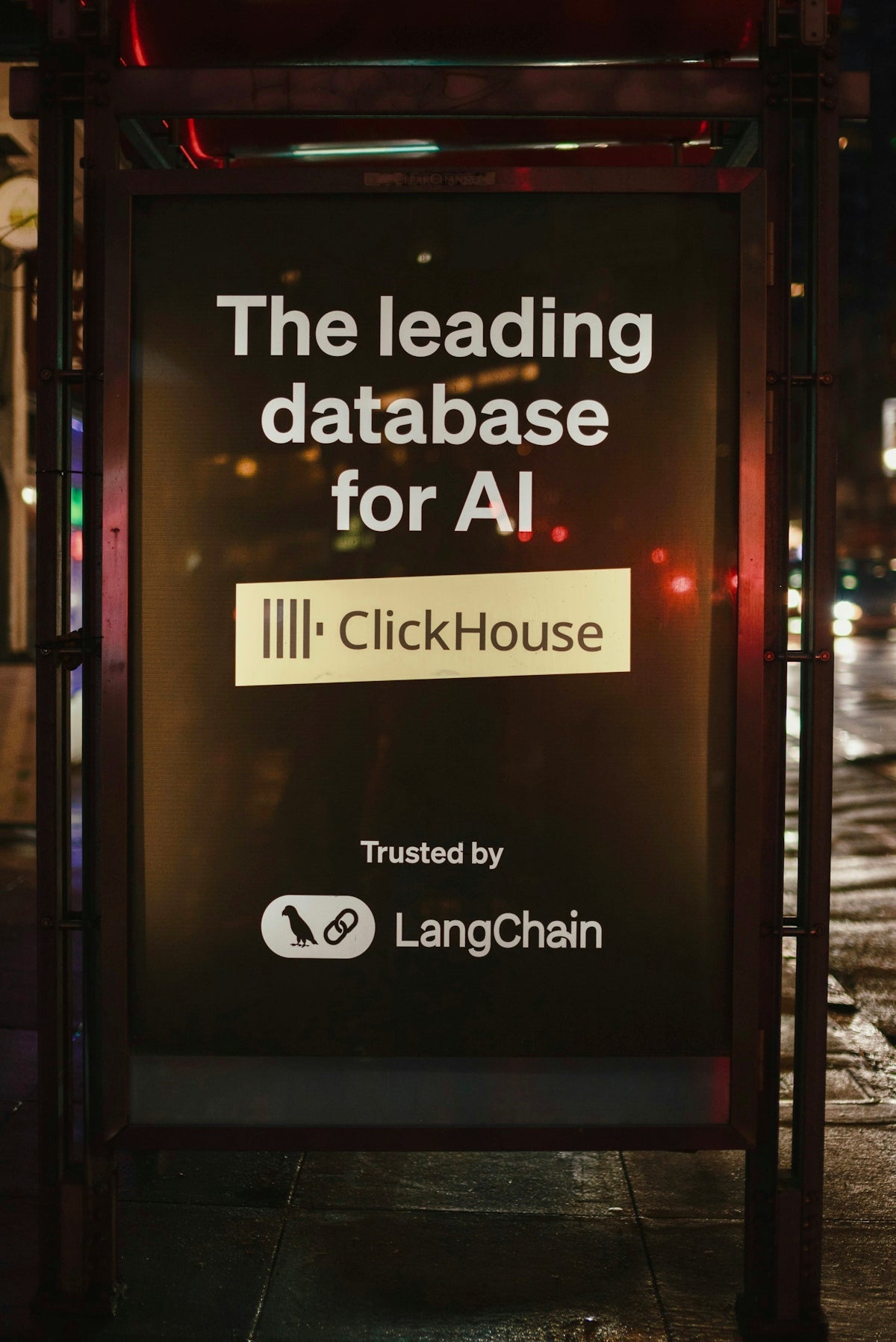Clickhouse database advertisement for ai