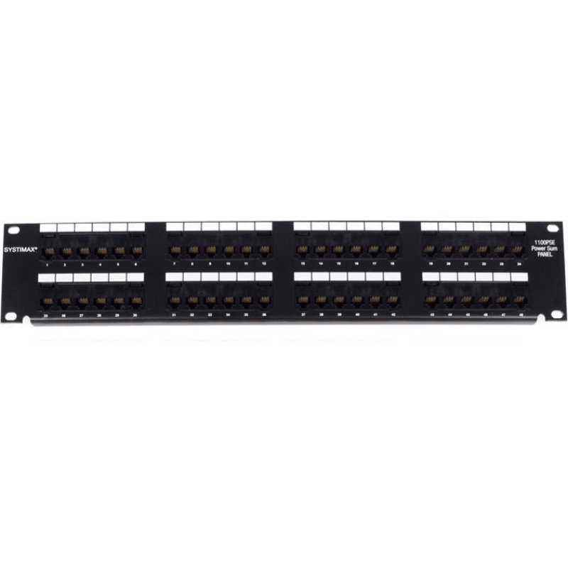 Get Commscope Systimax Cat5e U/UTP 2U Panel, 48port loaded - vnetwork