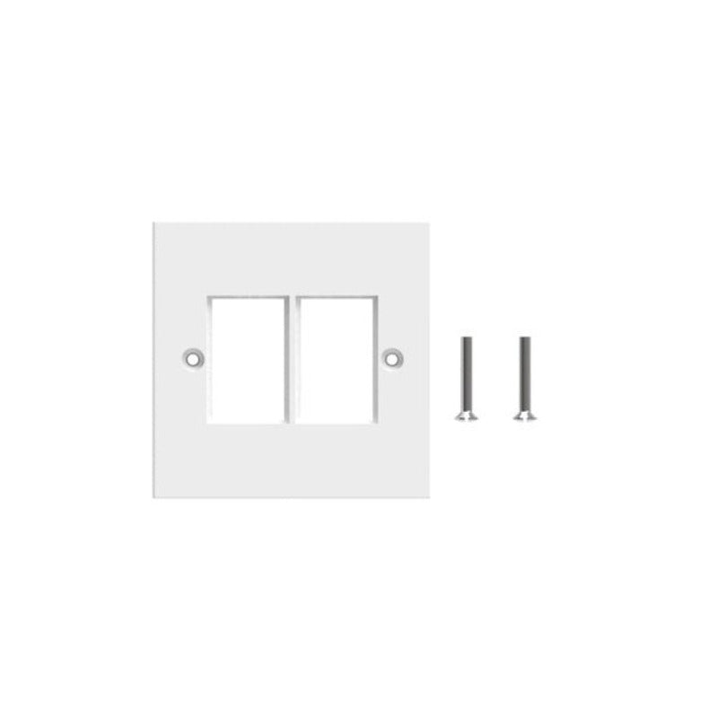 Get Commscope LF80/LF00 Faceplate, 2-port, White - vnetwork
