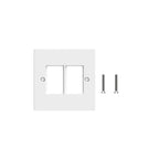 Get Commscope LF80/LF00 Faceplate, 2-port, White - vnetwork