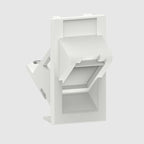 Get Commscope LF80 U/F/STP-262 Angled Shuttered Faceplate module, white - vnetwork