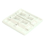 Get Commscope Netconnect SL Faceplate, 4-port, white from - vnetwork