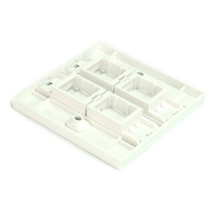 Get Commscope Netconnect SL Faceplate, 4-port, white from - vnetwork